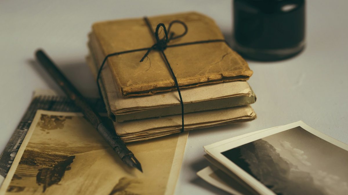 Worn and damaged school stationery items