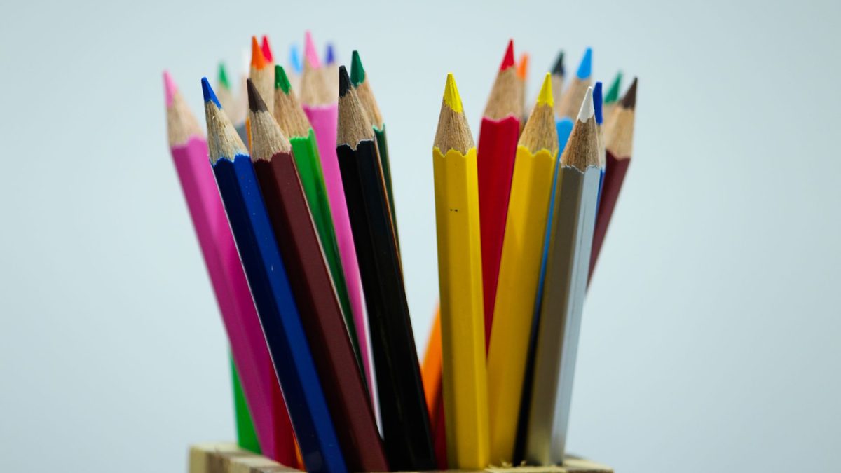 A box of finished new pencils ready for sale