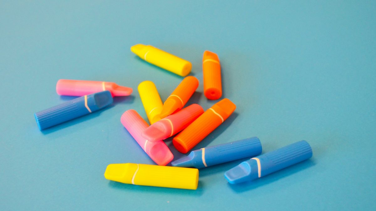 Novelty erasers on a plain background used as classroom rewards