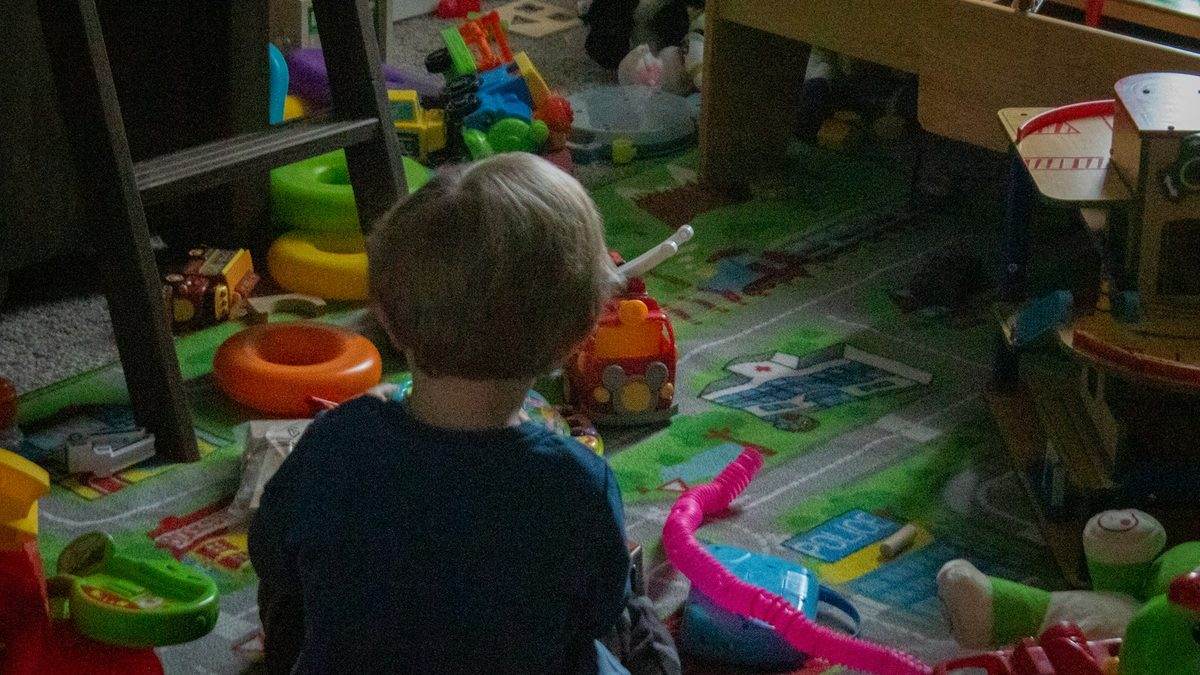 A cluttered heap of small toys and collected items